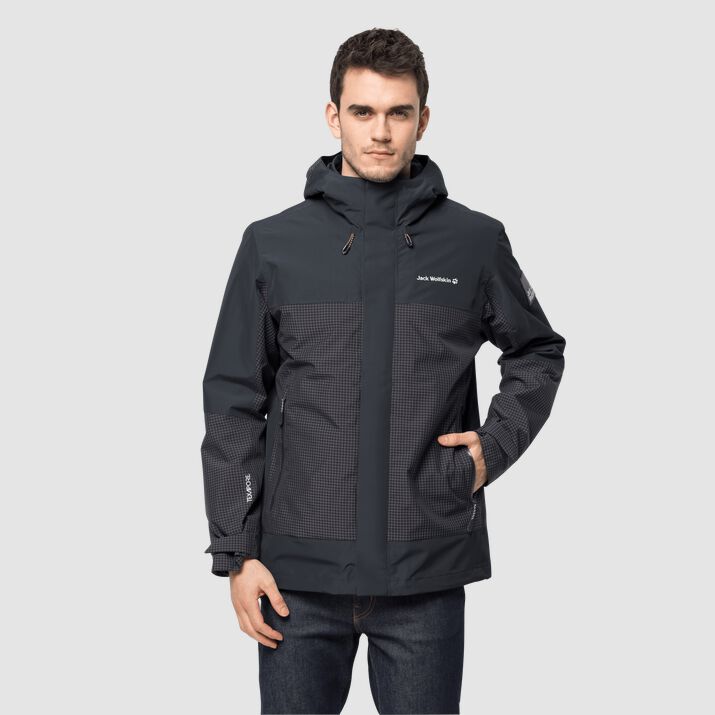 Jack Wolfskin Mens Dna Supernova 3in1 Jacket Black 031596MZB